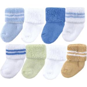 image:imageLuvable Friends Unisex Baby Newborn and Baby Terry SocksBlue Green
