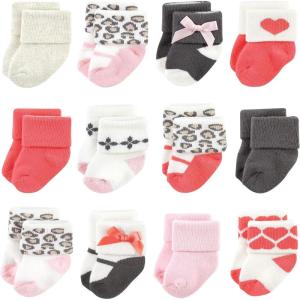 image:imageLuvable Friends Unisex Baby Newborn and Baby Terry SocksLeopard 12pack