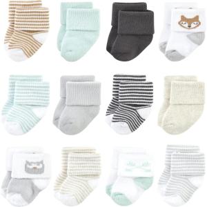 image:imageLuvable Friends Unisex Baby Newborn and Baby Terry SocksOwl 12pack