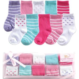 image:imageLuvable Friends Unisex Baby Newborn and Baby Terry SocksPink 10pack