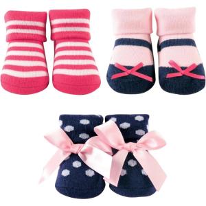 image:imageLuvable Friends Unisex Baby Newborn and Baby Terry SocksPink Navy