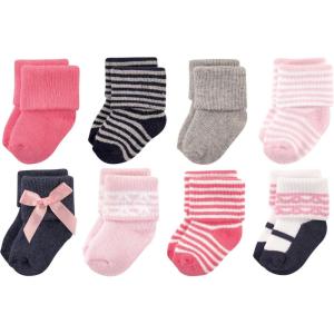 image:imageLuvable Friends Unisex Baby Newborn and Baby Terry SocksPink Scroll