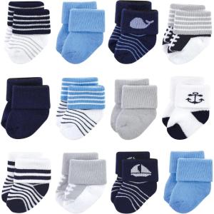 image:imageLuvable Friends Unisex Baby Newborn and Baby Terry SocksWhale 12pack