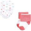 image:imageLuvable Friends Baby Newborn and Baby Terry SocksCoral Dots