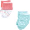 image:imageLuvable Friends Baby Newborn and Baby Terry SocksCoral Dots