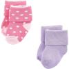 image:imageLuvable Friends Baby Newborn and Baby Terry SocksCoral Lilac Mary Janes