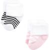 image:imageLuvable Friends Baby Newborn and Baby Terry SocksPink Black Ballet 12pack
