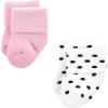 image:imageLuvable Friends Baby Newborn and Baby Terry SocksPink Black Ballet 12pack
