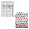 image:imageCoral Fleece amp Fleece Blanket 2PackGray DotsPink Dots
