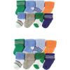 image:imageLuvable Friends Baby Grow with Me Cotton Terry SocksBlue Green 16pack