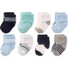 Mint Navy Stripes 8-pack
