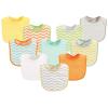 image:imageLuvable Friends Unisex Baby Cotton Terry Bibs Blue Orange One SizeNeutral Chevron