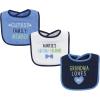 image:imageLuvable Friends Unisex Baby Cotton Terry Drooler Bibs with Fiber FillingBoy Family