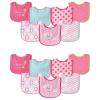 image:imageLuvable Friends Unisex Baby Cotton Terry Drooler Bibs with PEVA Back Ladybug 14Piece One SizePink Balloon 14piece
