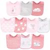 image:imageLuvable Friends Unisex Baby Interlock Cotton Drooler Bibs Girl Basic Elephant One SizeGirl Basic Elephant