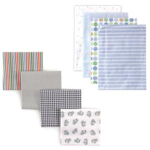 image:imageFlannel Receiving Blanket 8PackBlue DotsDog