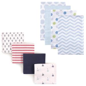 image:imageFlannel Receiving Blanket 8PackBoy ChevronSailboats