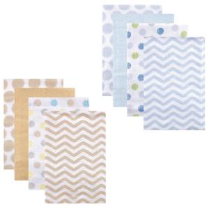 image:imageFlannel Receiving Blanket 8PackBoy ChevronTan Chevron