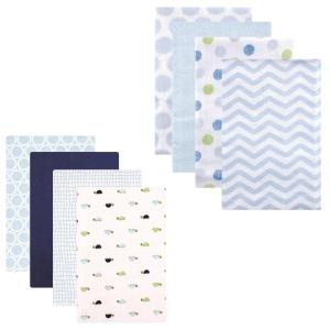 image:imageFlannel Receiving Blanket 8PackBoy ChevronTurtles