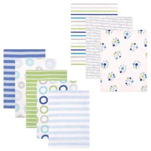 image:imageFlannel Receiving Blanket 8PackBoy PawsBlue Circles