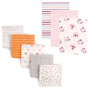 image:imageFlannel Receiving Blanket 8PackGirl PawsCamel