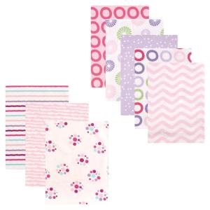 image:imageFlannel Receiving Blanket 8PackGirl PawsPink Circles
