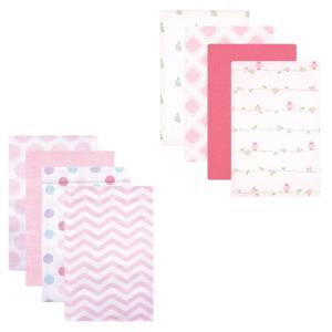 image:imageFlannel Receiving Blanket 8PackPink ChevronBird