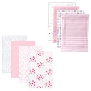 image:imageFlannel Receiving Blanket 8PackPink DotsFloral