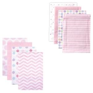 image:imageFlannel Receiving Blanket 8PackPink DotsPink Chevron