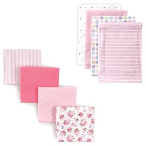 image:imageFlannel Receiving Blanket 8PackPink DotsTiara