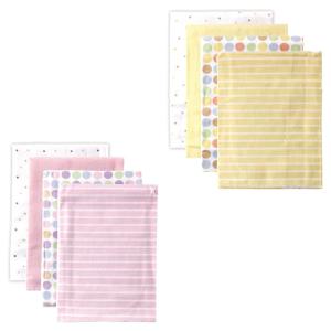 image:imageFlannel Receiving Blanket 8PackPink DotsYellow Dots