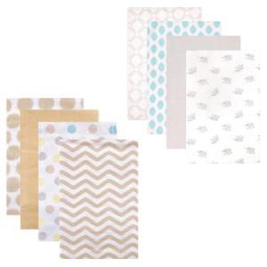 image:imageFlannel Receiving Blanket 8PackTan ChevronElephant