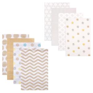 image:imageFlannel Receiving Blanket 8PackTan ChevronOwls