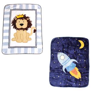 image:imageHigh Pile Blanket 2PackLionSpaceship