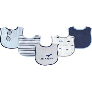 image:imageLuvable Friends Baby Cotton Terry Drooler Bibs with PEVA Back Transportation One SizeAirplane