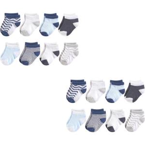 image:imageLuvable Friends Baby Fun Essential Socks MultipackGray Blue Chevron 16piece