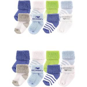 image:imageLuvable Friends Baby Grow with Me Cotton Terry SocksBlue Mom