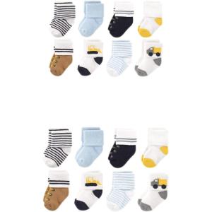 image:imageLuvable Friends Baby Grow with Me Cotton Terry SocksBulldozer 16pack