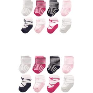 image:imageLuvable Friends Baby Grow with Me Cotton Terry SocksStripe Ballet 16pack