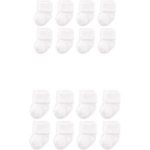 image:imageLuvable Friends Baby Grow with Me Cotton Terry SocksWhite 16pack