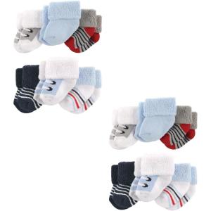 image:imageLuvable Friends Baby Newborn and Baby Socks Multipack SetBlue Gray Sneakers 12piece