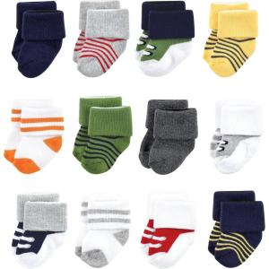 image:imageLuvable Friends Baby Newborn and Baby Terry SocksAthletic 12pack