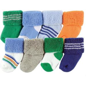 image:imageLuvable Friends Baby Newborn and Baby Terry SocksBlue Orange