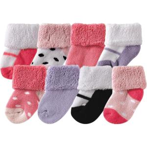 image:imageLuvable Friends Baby Newborn and Baby Terry SocksPink Black