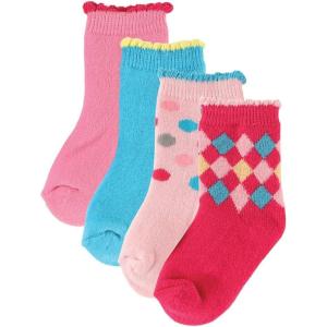 image:imageLuvable Friends Basic Crew Socks Girl Patterns 1836 months