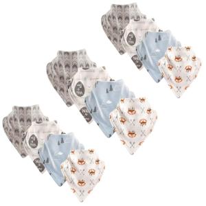 image:imageLuvable Friends Unisex Baby Cotton Bandana Bibs Wild amp Free 12Pack One SizeWild  Free 12pack