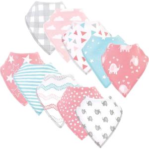 image:imageLuvable Friends Unisex Baby Cotton Bandana BibsGirl Basic Elephant