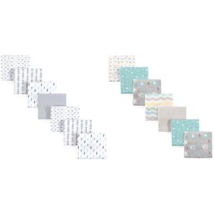 image:imageLuvable Friends Unisex Baby Cotton Flannel Receiving Blankets Boy Feathers 7Pack One Size amp Unisex Baby Cotton Flannel Receiving Blankets Basic Elephant 7Pack One Size