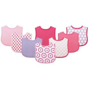 image:imageLuvable Friends Unisex Baby Cotton Terry Bibs Blue Orange One SizeGeometric Girl