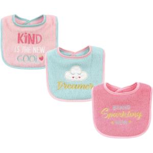 image:imageLuvable Friends Unisex Baby Cotton Terry Drooler Bibs with Fiber FillingDreamer